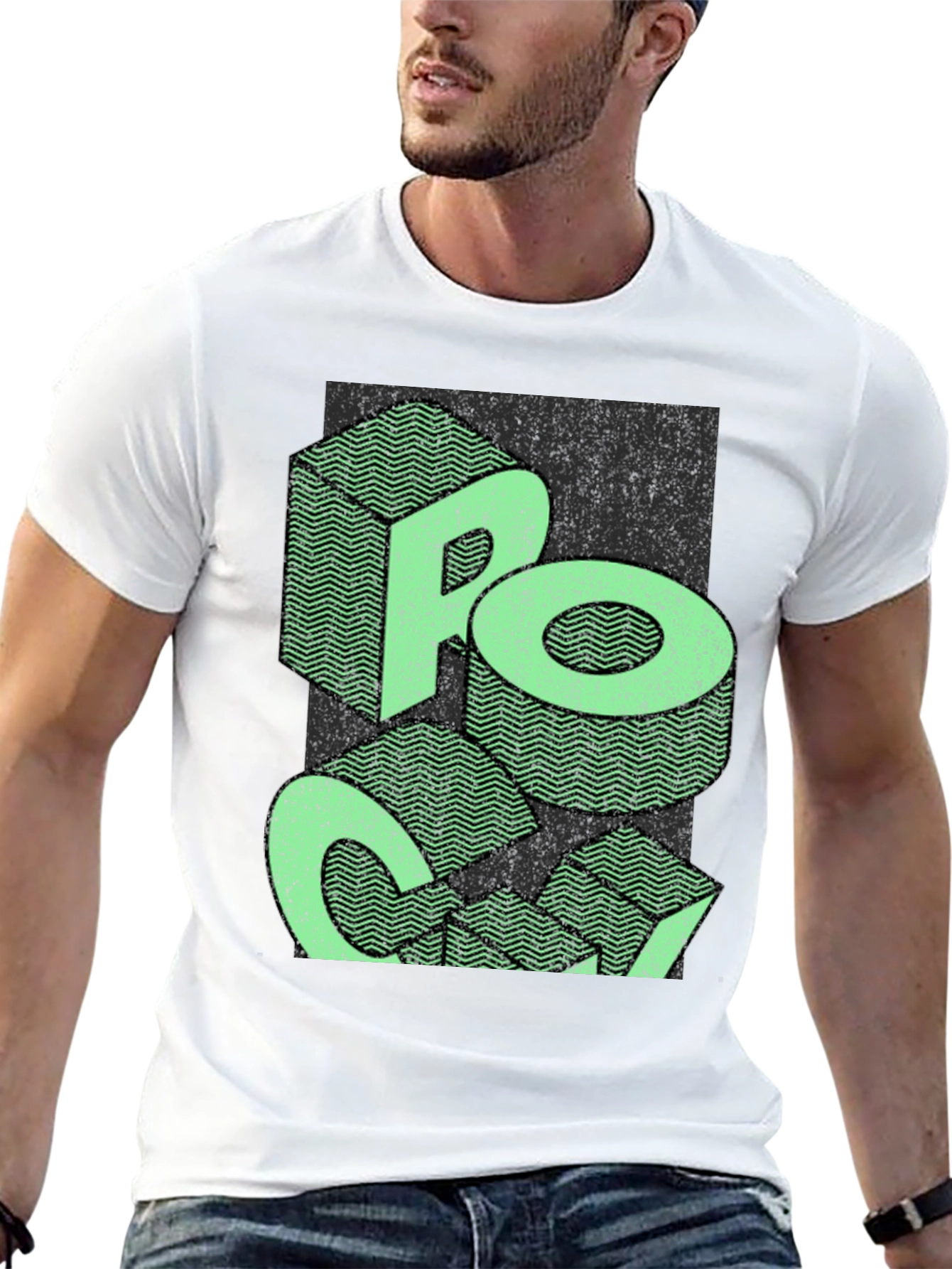 Retro Graphic Tee - Rock On