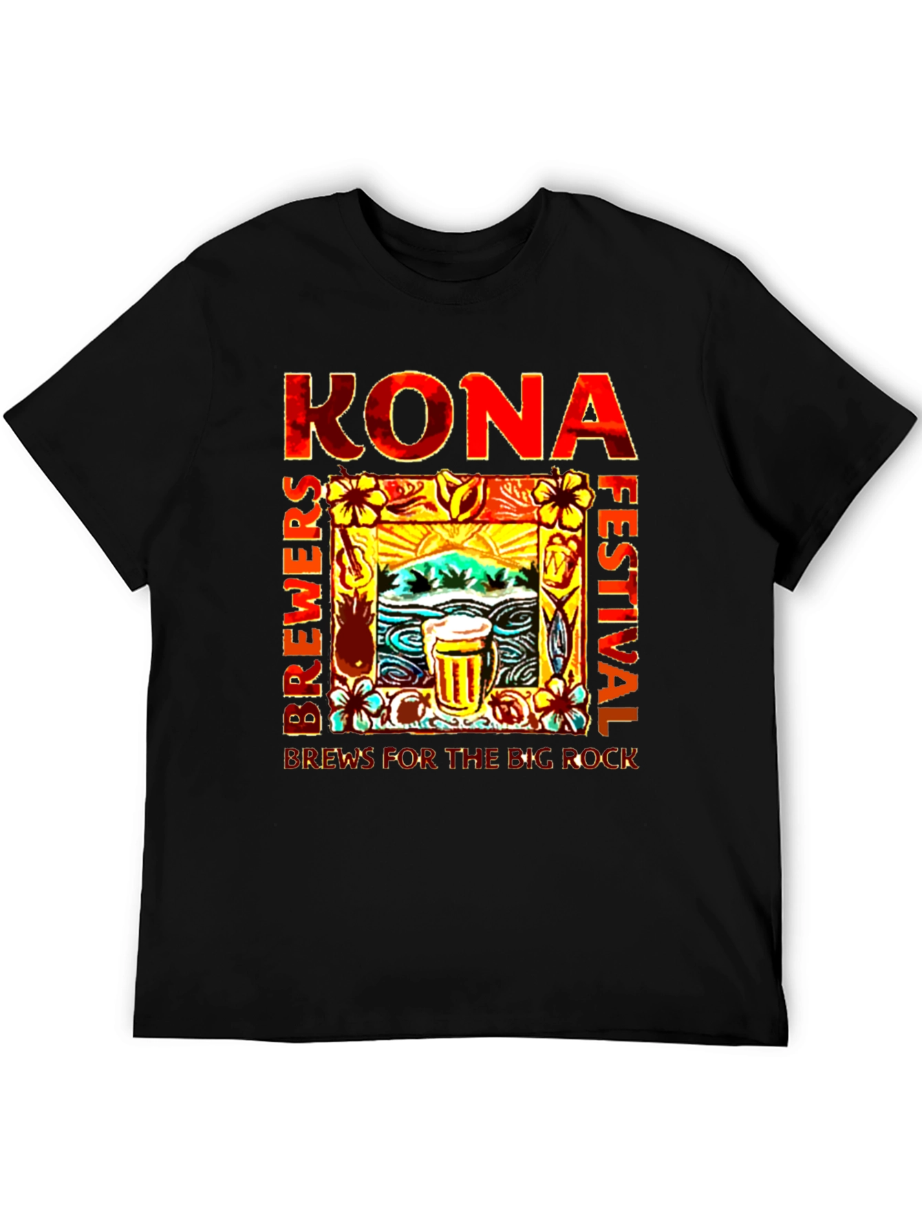 Kona Brewers Festival Graphic T-Shirt - Brews for the Big Rock