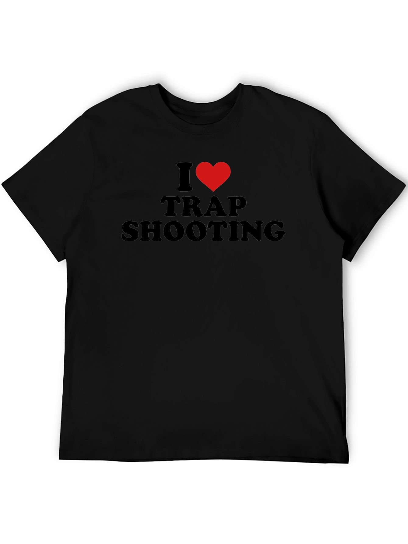 I Love Trap Shooting T-Shirt - Black