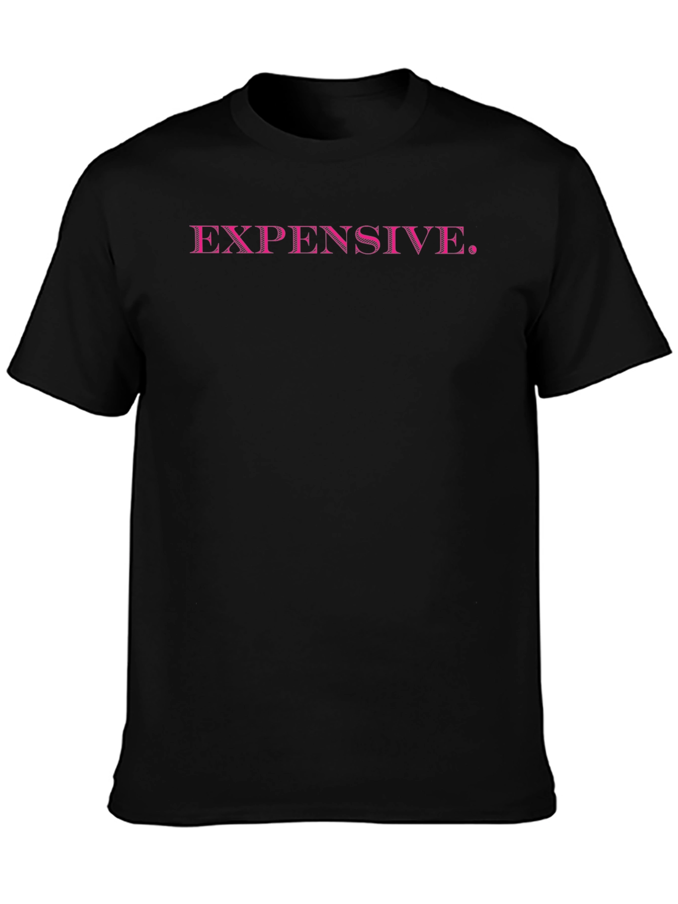Expensive. Black Graphic Tee for Men
