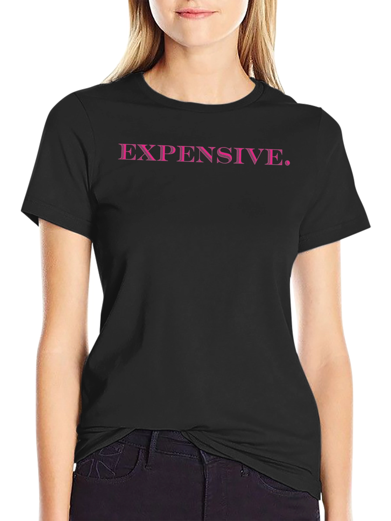 Expensive. Black Graphic Tee for Men