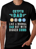 Crypto Dad T-Shirt - Bitcoin Ethereum Ripple