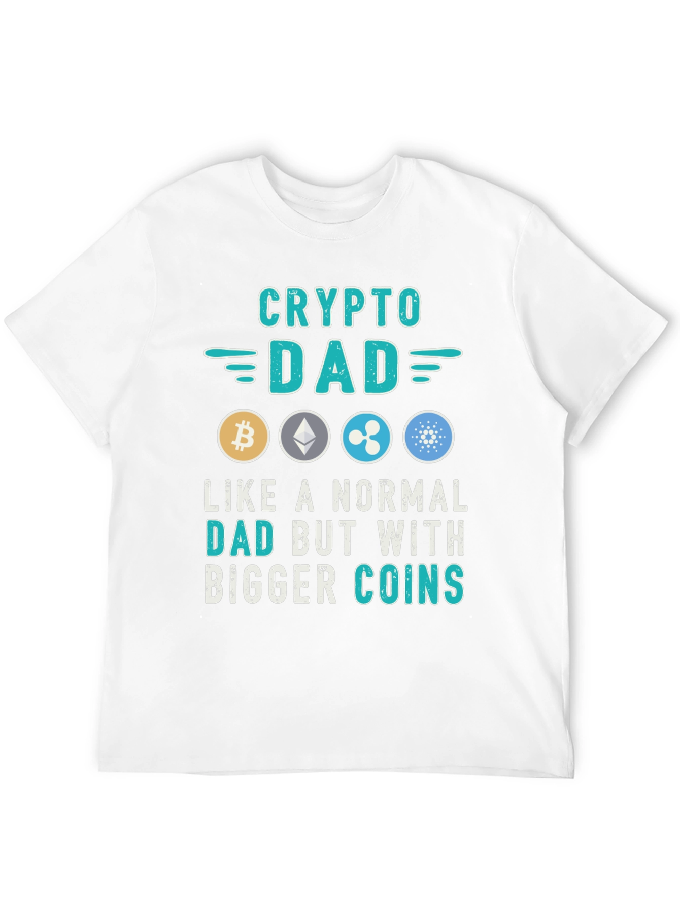 Crypto Dad T-Shirt - Bitcoin Ethereum Ripple