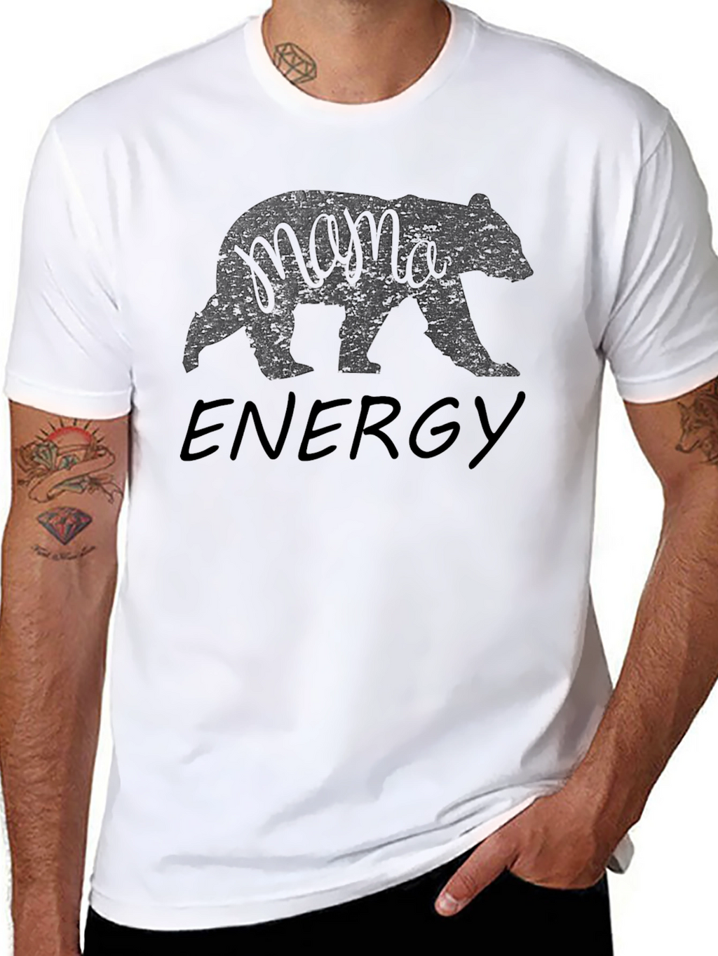 Mama Bear Energy Black T-Shirt