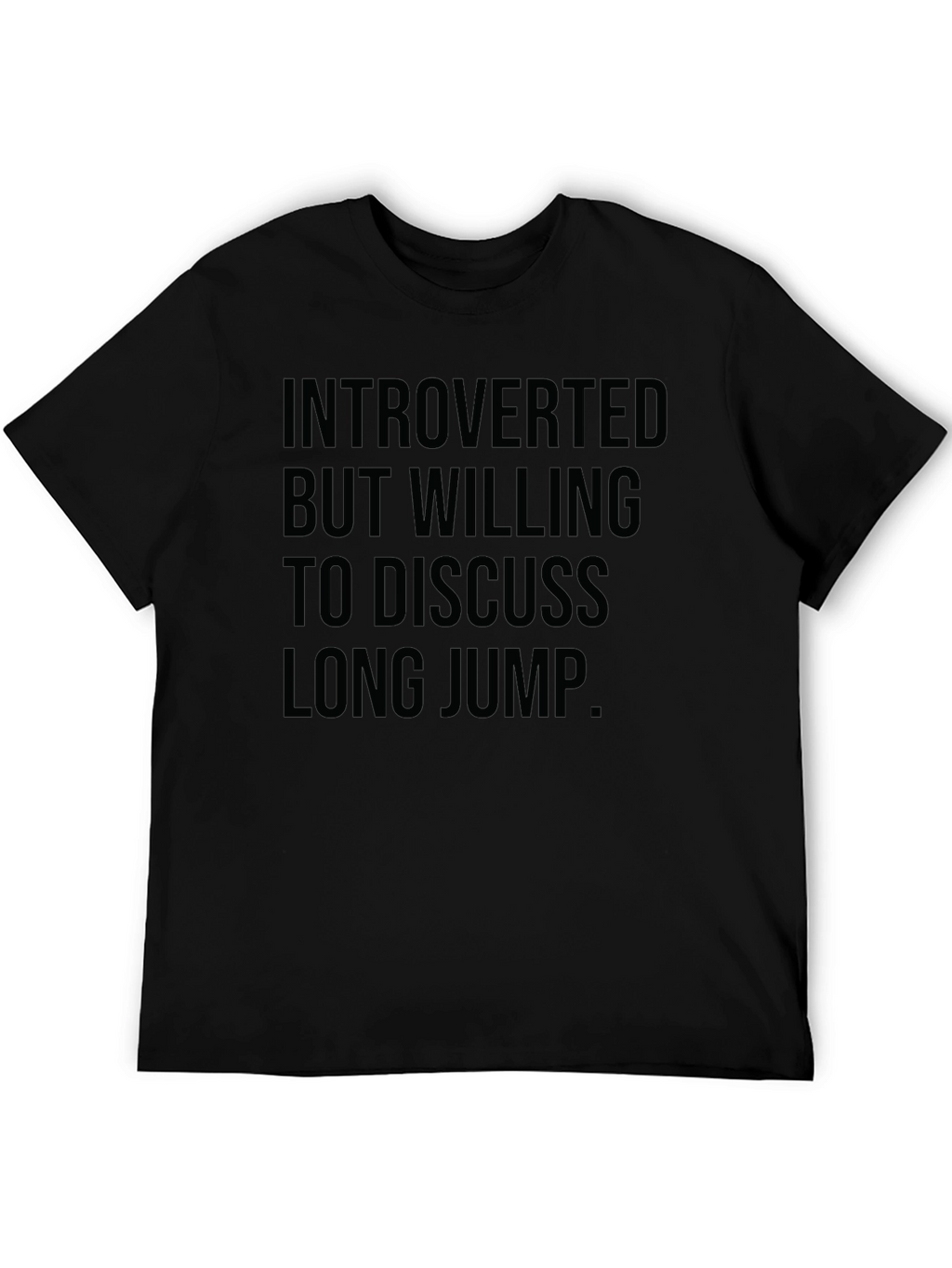 Introverted Long Jump T-Shirt - Black