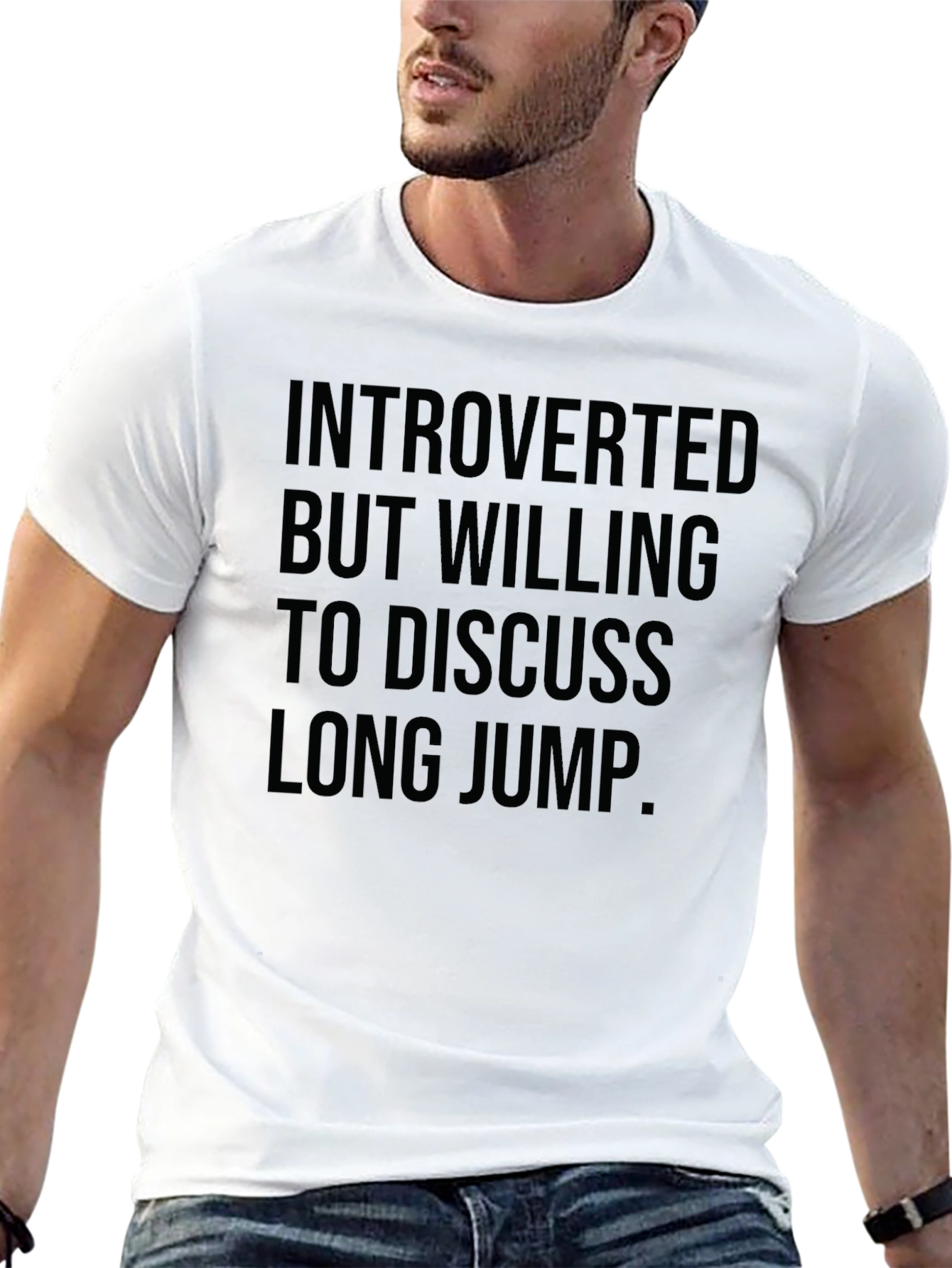 Introverted Long Jump T-Shirt - Black