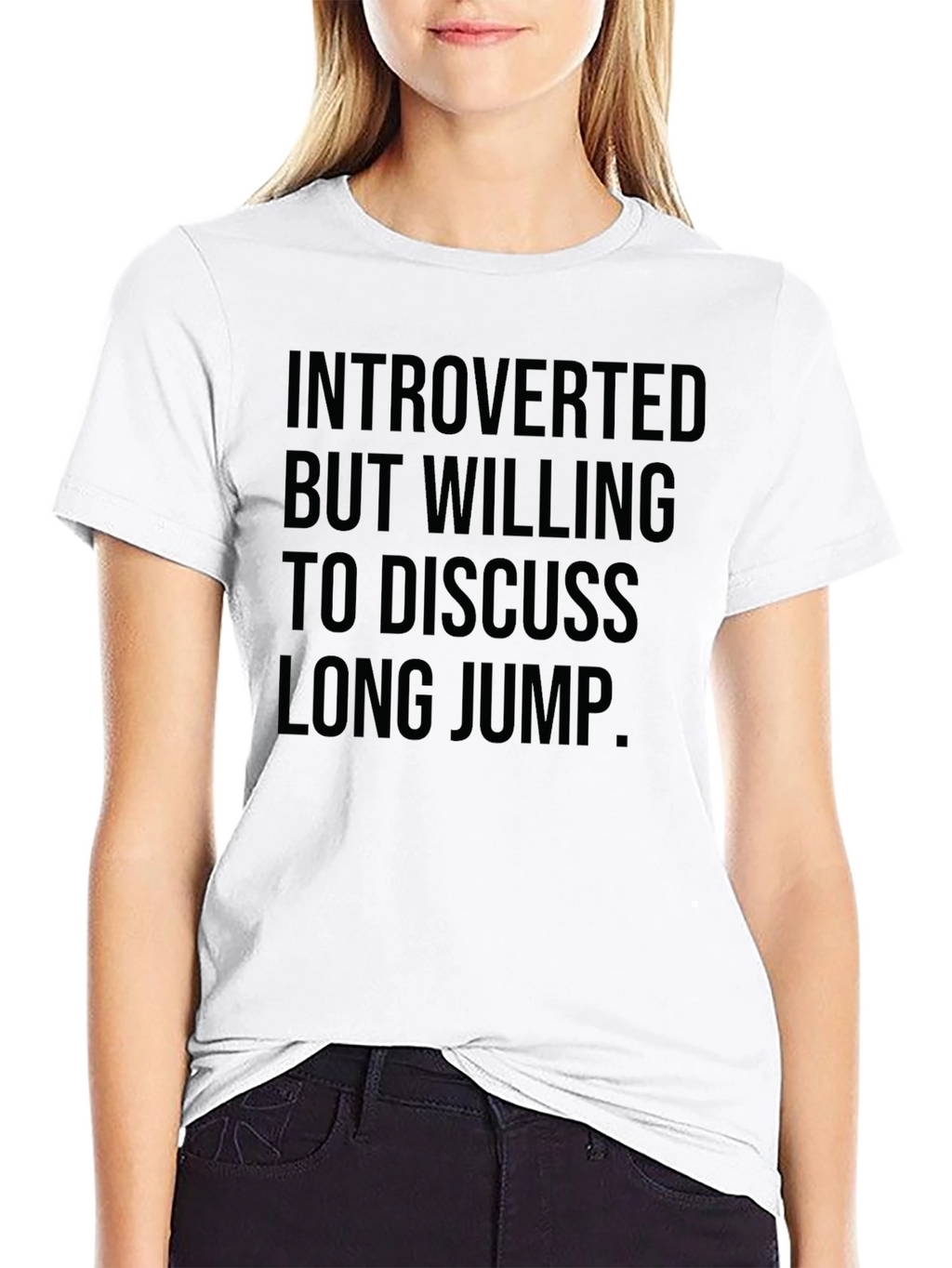 Introverted Long Jump T-Shirt - Black