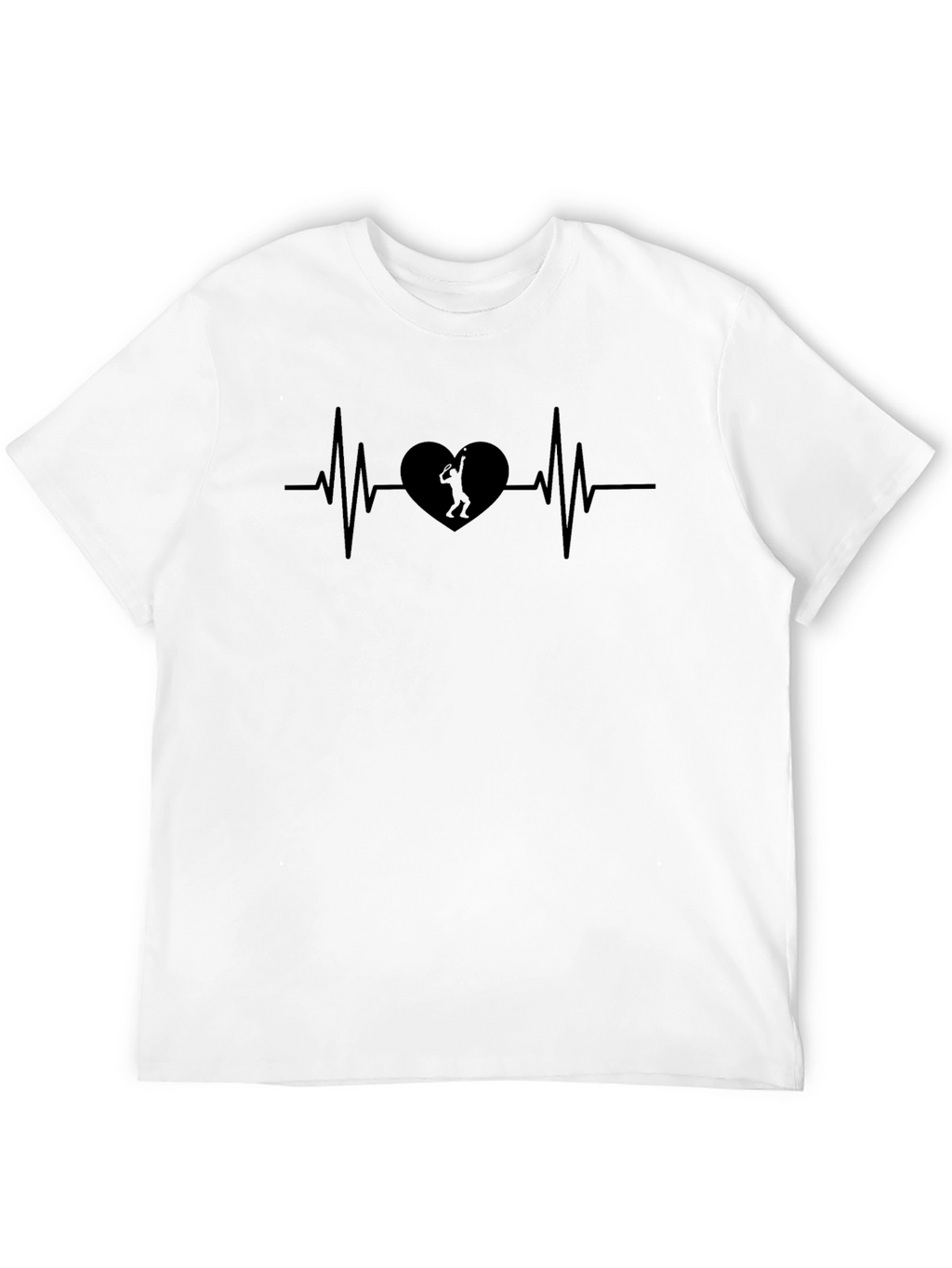 Heartbeat Tennis T-Shirt - Passionate Player Design