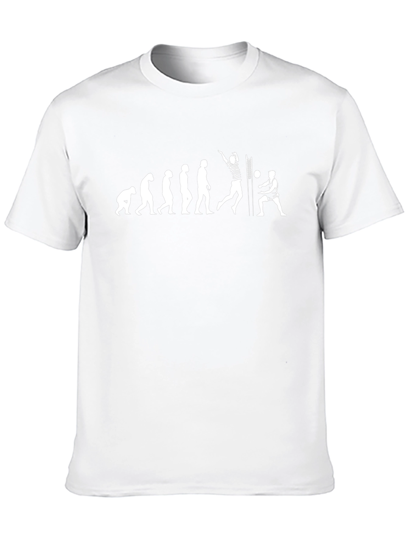 Volleyball Evolution Graphic T-Shirt - Black