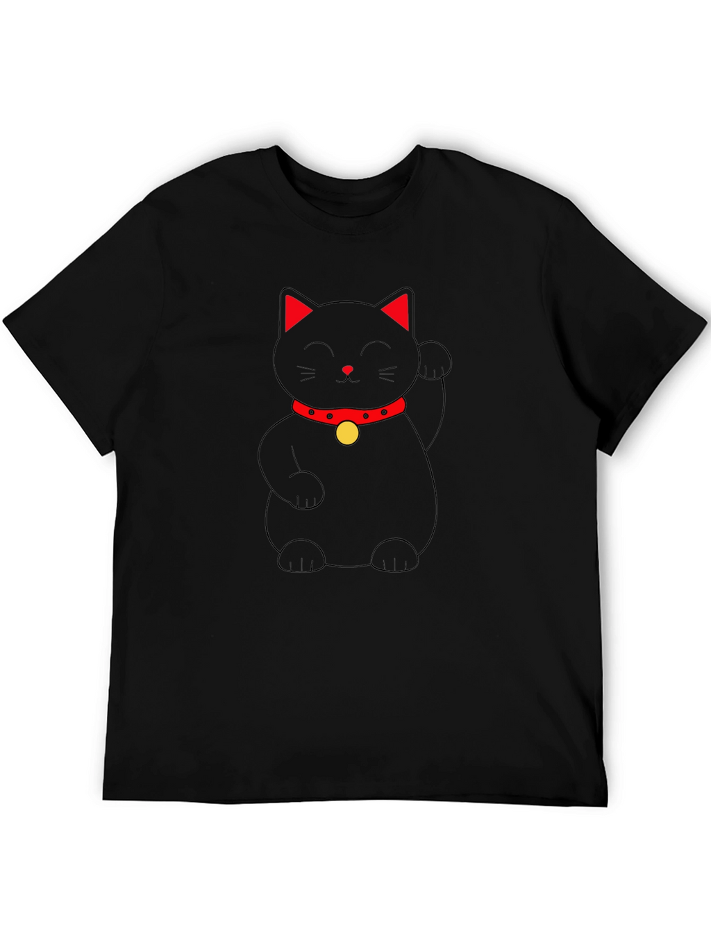 Lucky Black Cat Graphic Tee