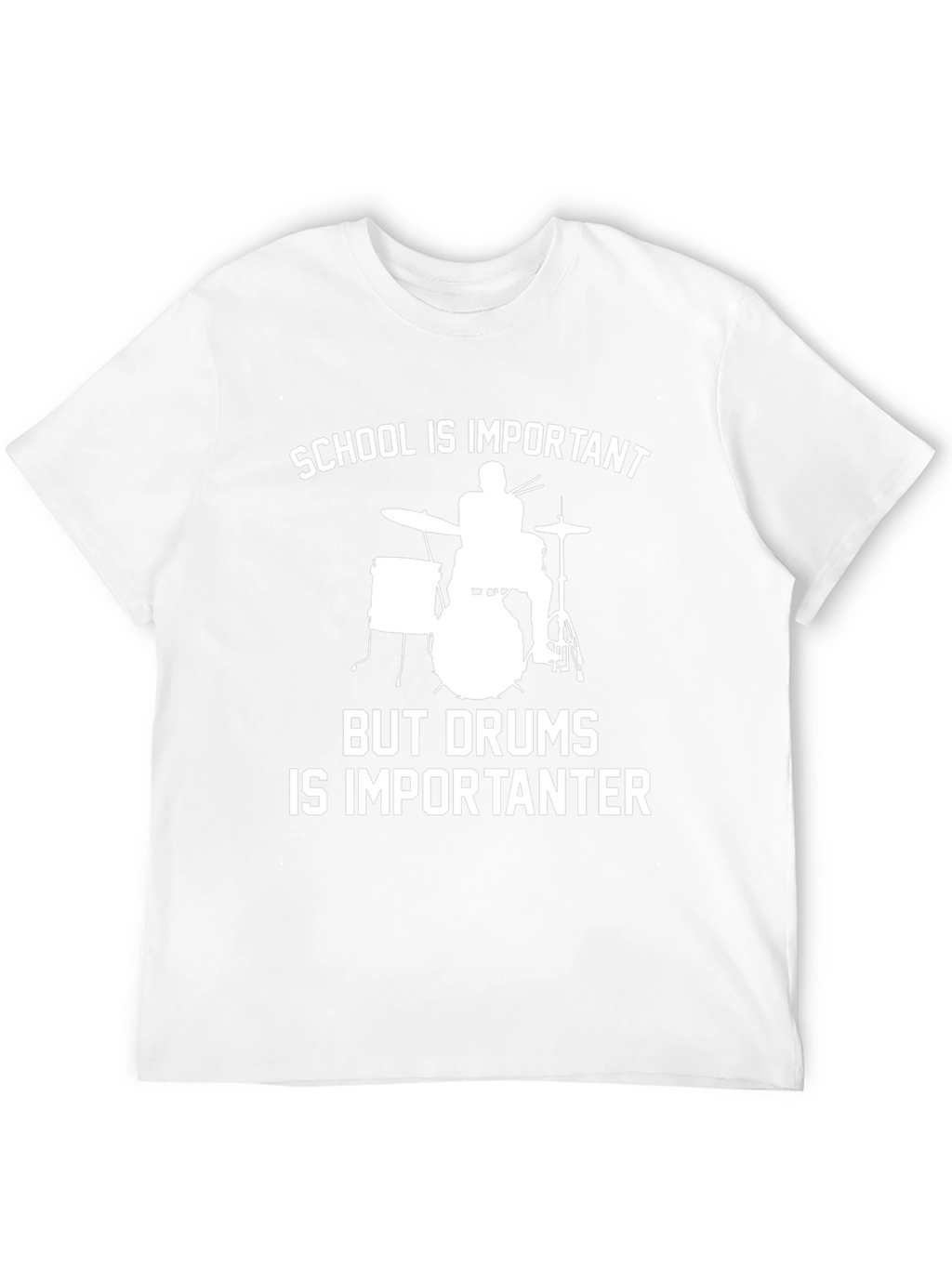 Drummer Humor T-Shirt - School vs. Drums