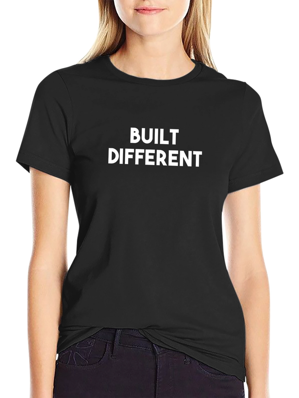 Built Different Black Graphic Tee