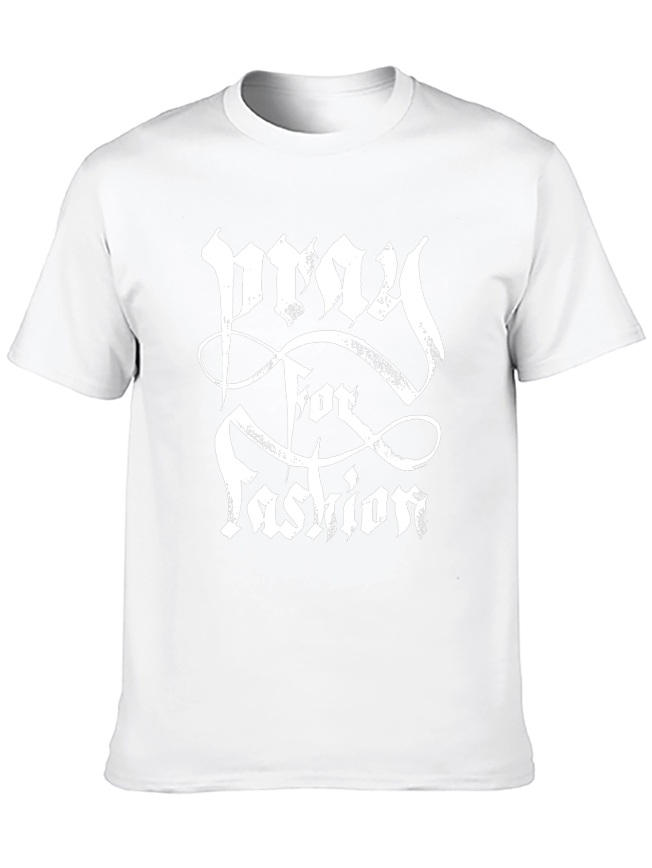 Pray for Fashion Black Graphic Tee