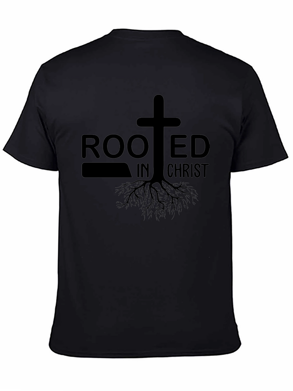 Rooted In Christ Graphic T-Shirt - Black