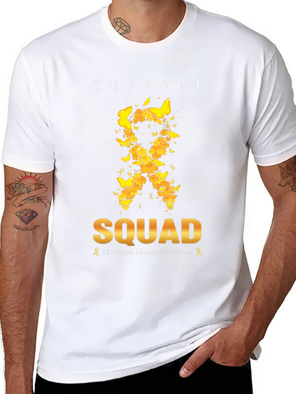 Childhood Cancer Awareness Support Squad T-Shirt