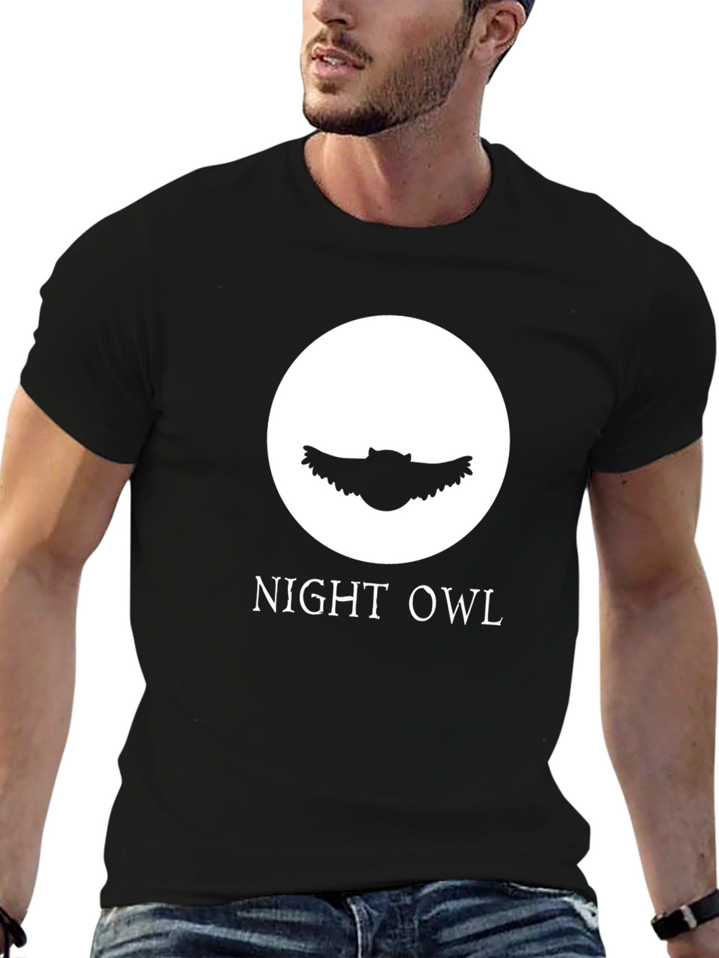 Night Owl Graphic Tee - Stylish and Comfortable