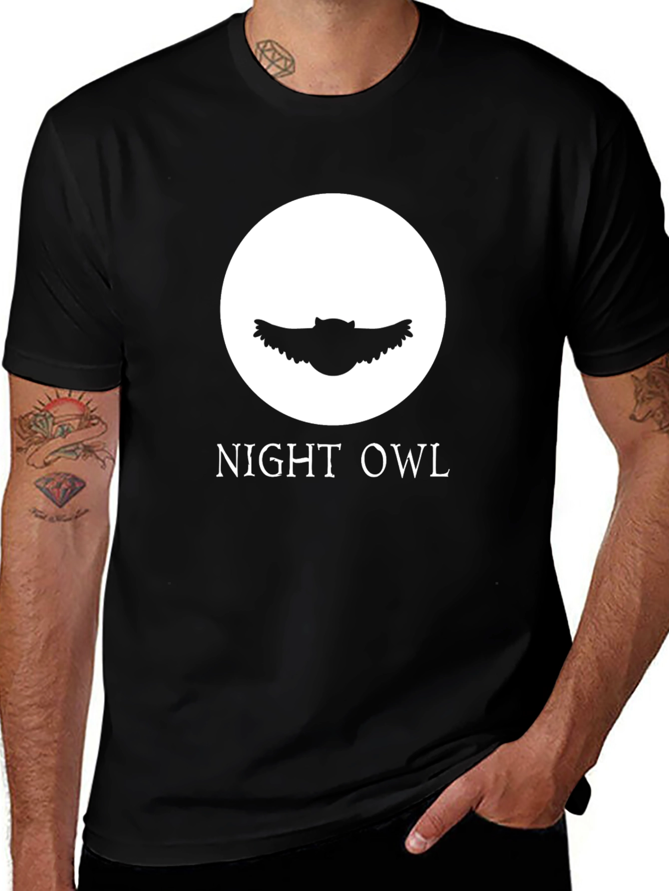 Night Owl Graphic Tee - Stylish and Comfortable