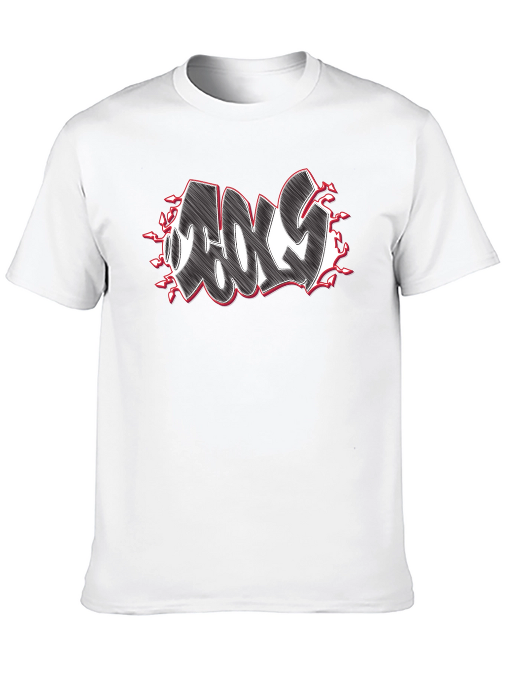 Cool Graffiti Style Graphic Black T-Shirt