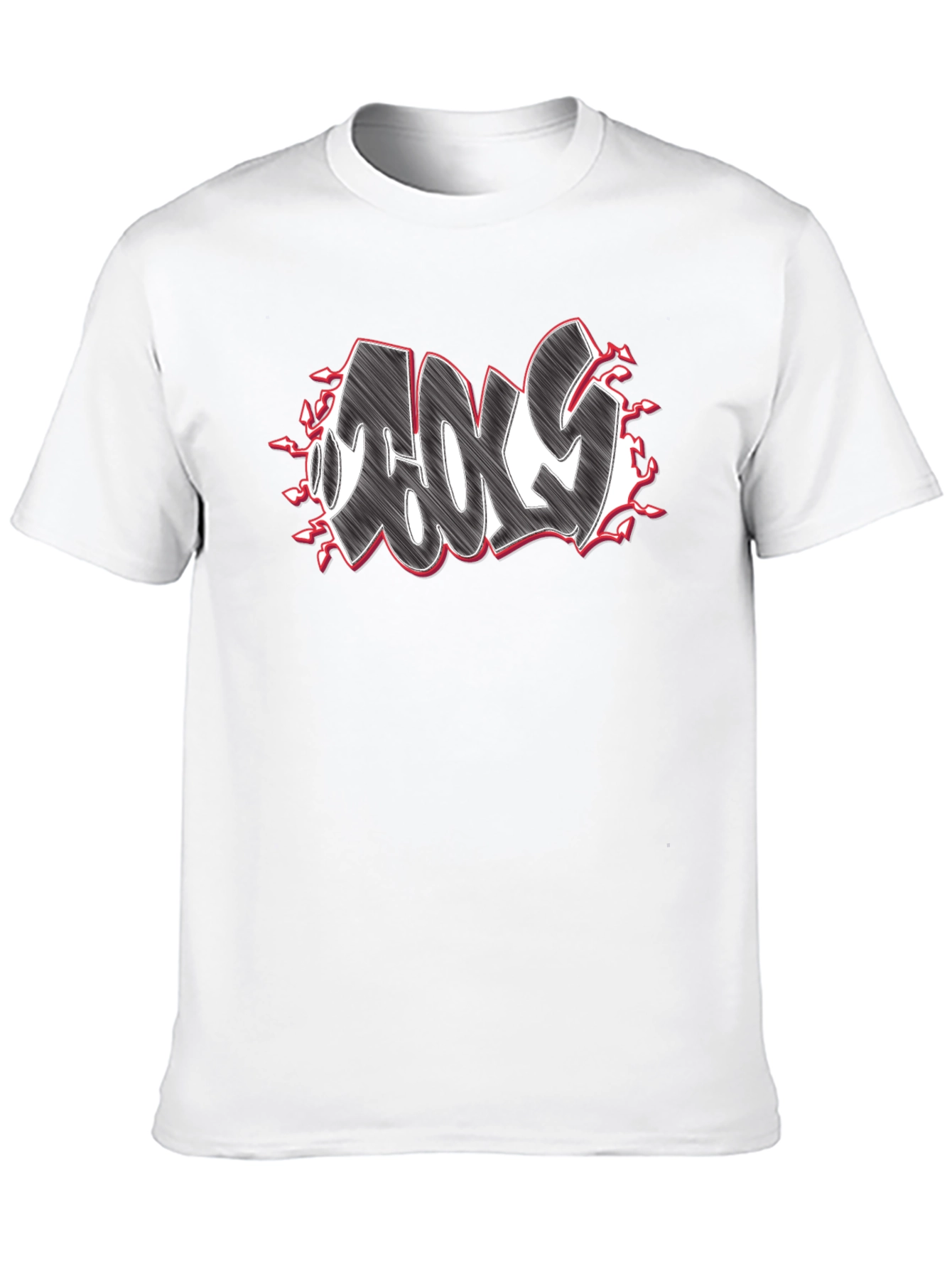 Cool Graffiti Style Graphic Black T-Shirt