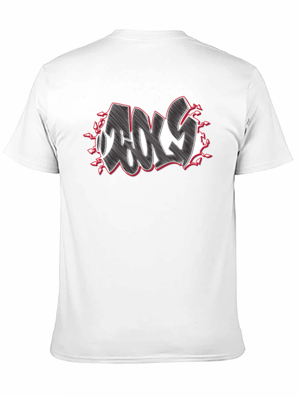 Cool Graffiti Style Graphic Black T-Shirt