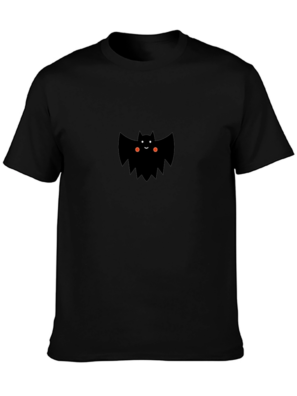 Cute Bat Graphic Tee - Mens Black T-Shirt