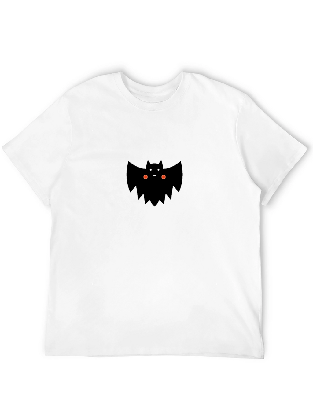 Cute Bat Graphic Tee - Mens Black T-Shirt