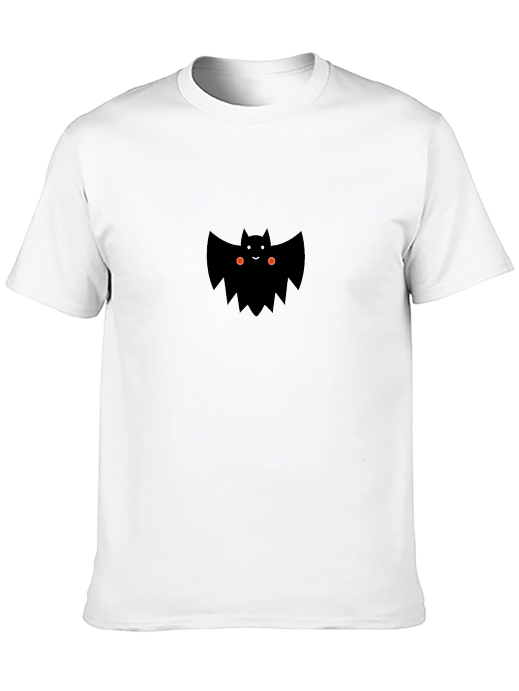 Cute Bat Graphic Tee - Mens Black T-Shirt