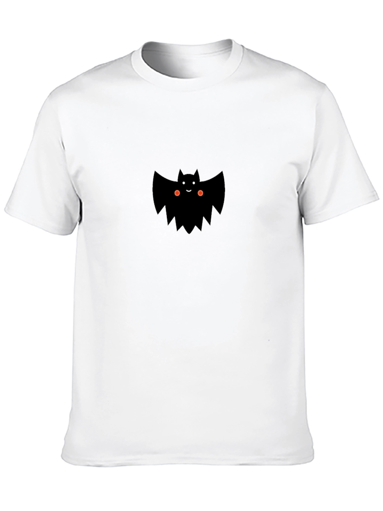 Cute Bat Graphic Tee - Mens Black T-Shirt