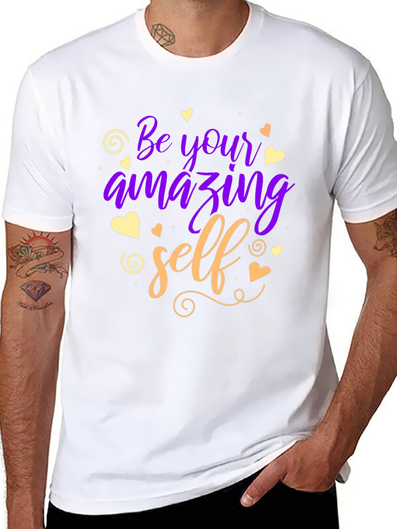 Be Your Amazing Self T-Shirt - Motivational Design