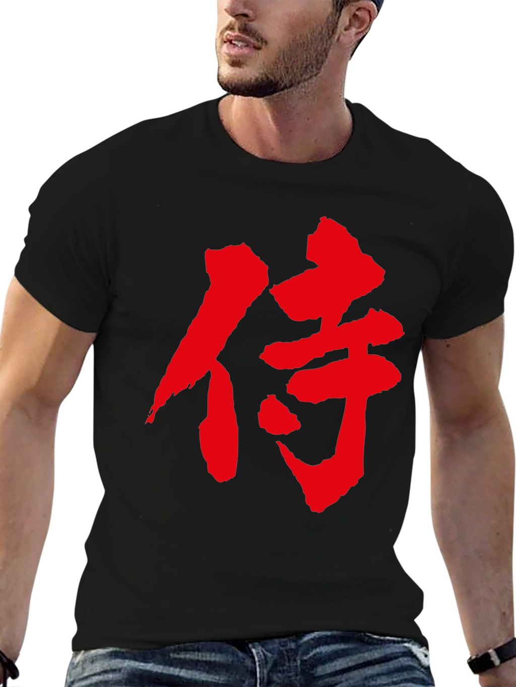 Samurai Kanji Black T-Shirt
