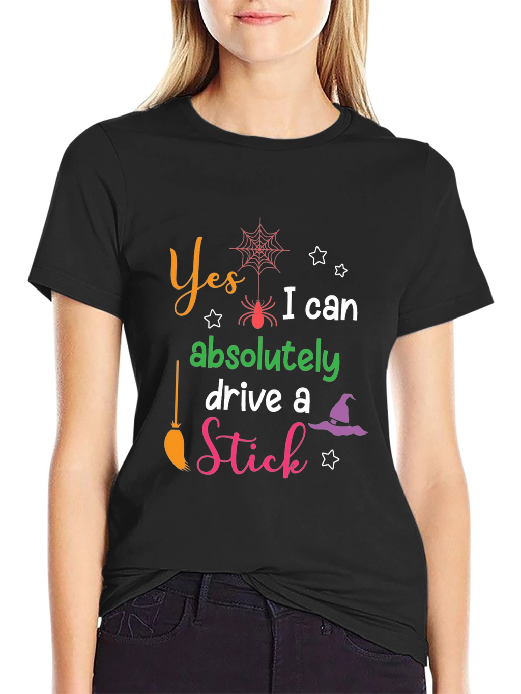 Yes I Can Drive a Stick Halloween T-Shirt