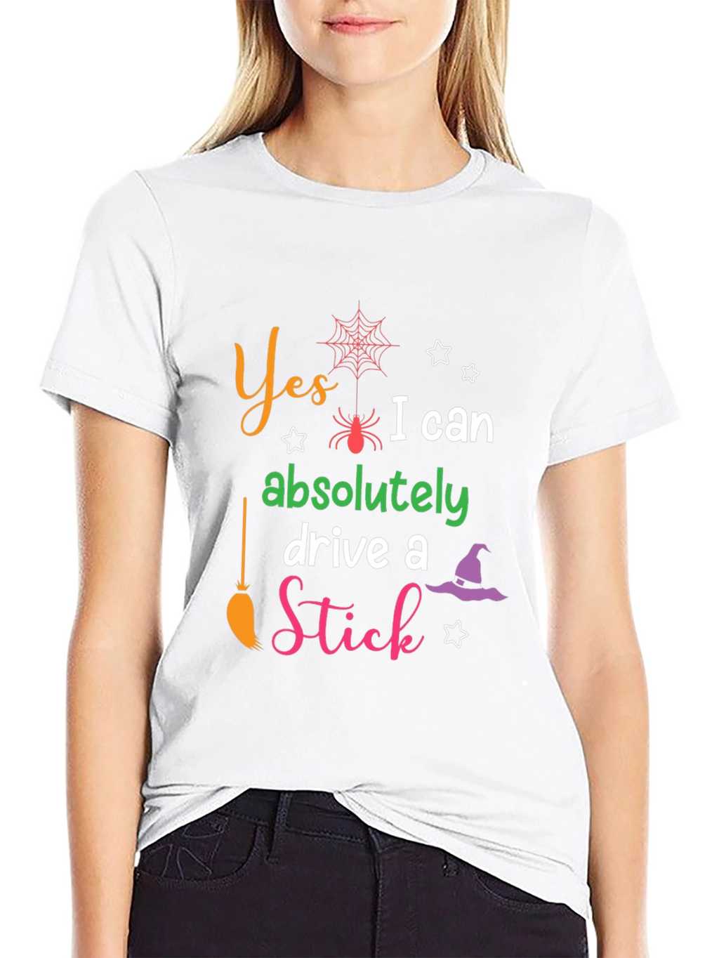 Yes I Can Drive a Stick Halloween T-Shirt