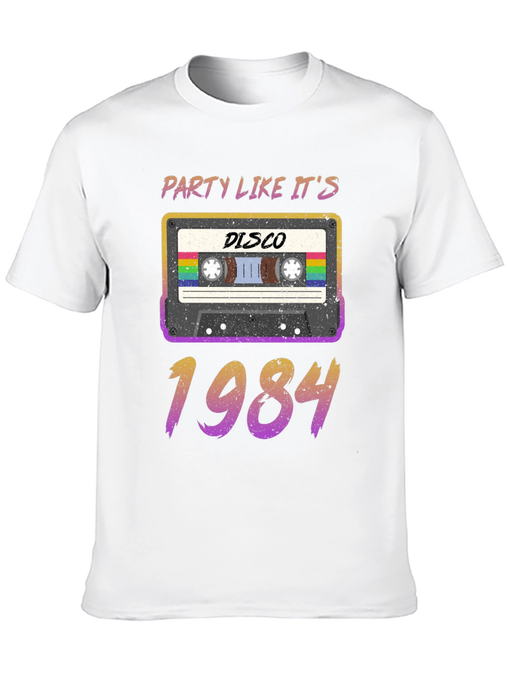 Retro 80s Cassette Tape Disco 1984 T-Shirt