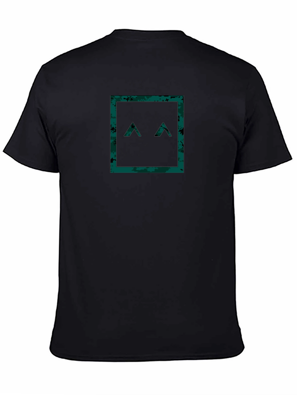 Geometric Camo Face T-Shirt - Modern Style