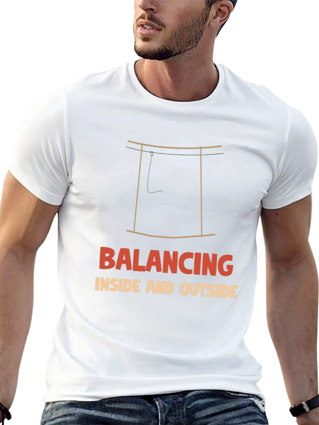 Balancing Inside and Outside Graphic T-Shirt