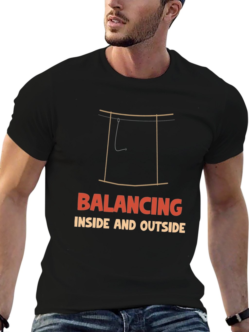 Balancing Inside and Outside Graphic T-Shirt