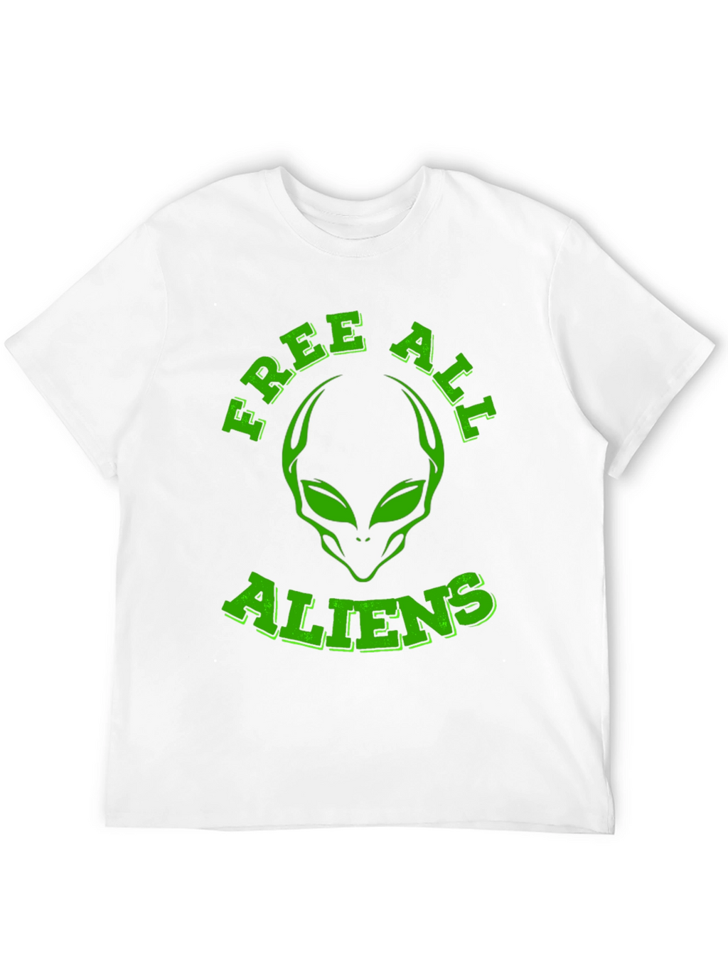 Free All Aliens Graphic Tee - Black Cotton T-Shirt