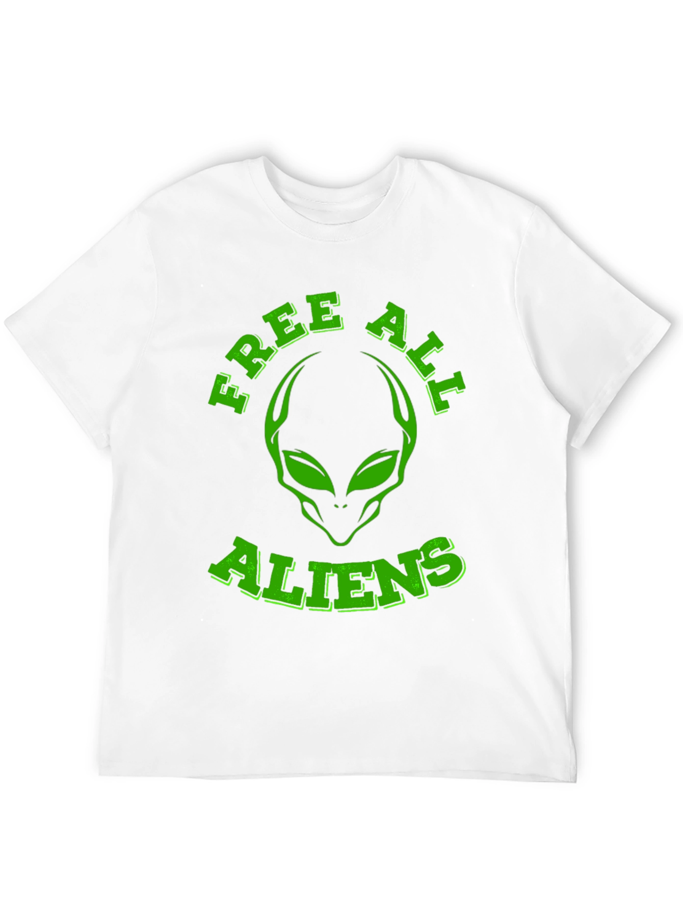 Free All Aliens Graphic Tee - Black Cotton T-Shirt