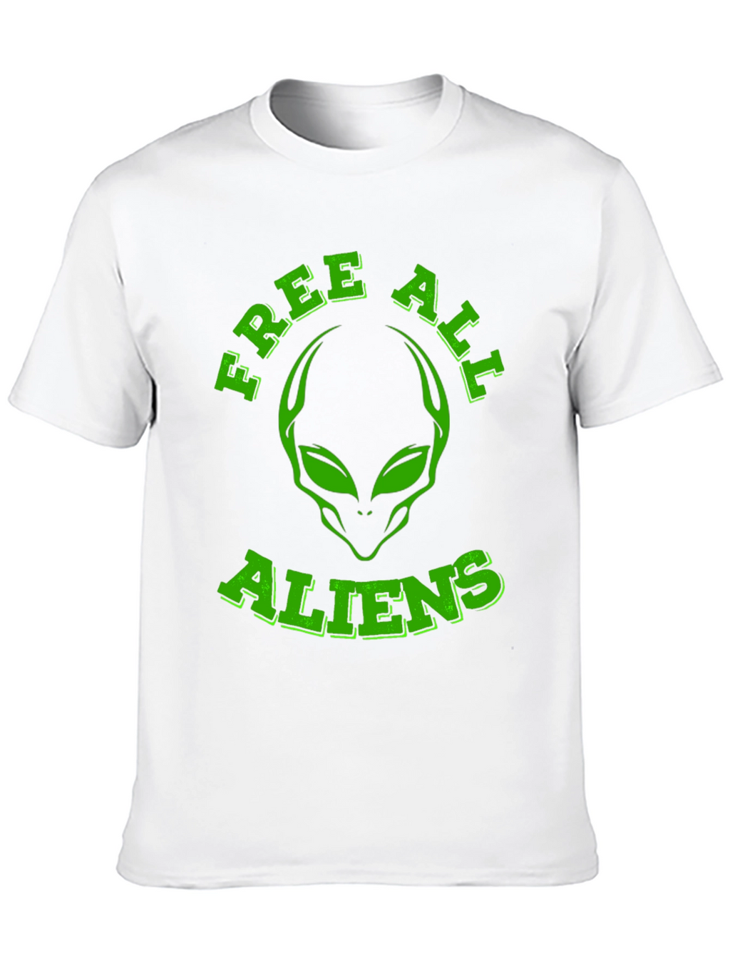 Free All Aliens Graphic Tee - Black Cotton T-Shirt