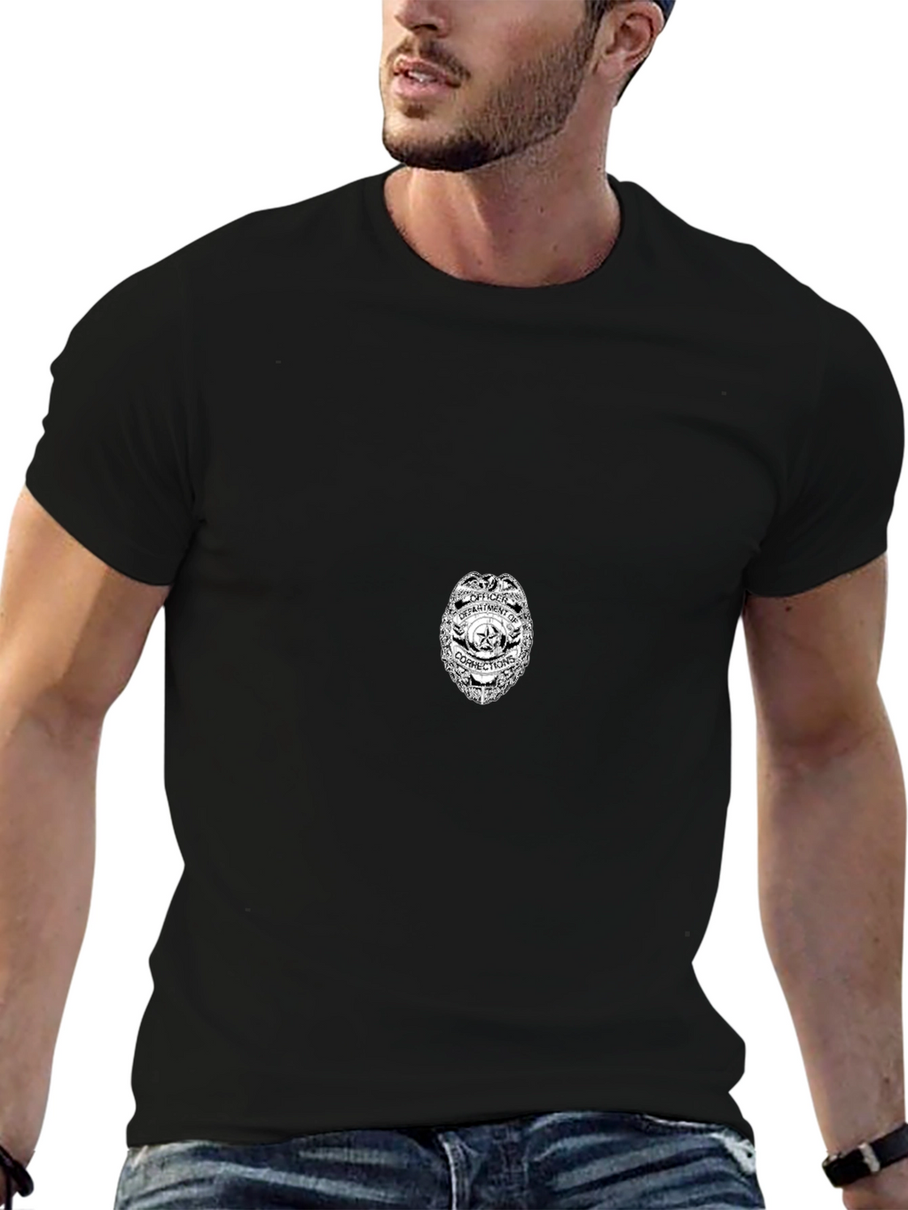 Officer Department of Corrections Badge T-Shirt