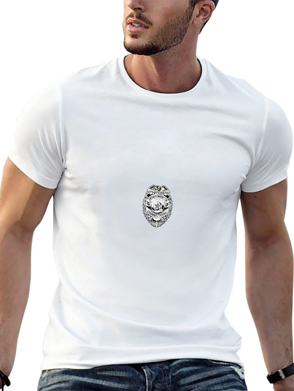 Officer Department of Corrections Badge T-Shirt