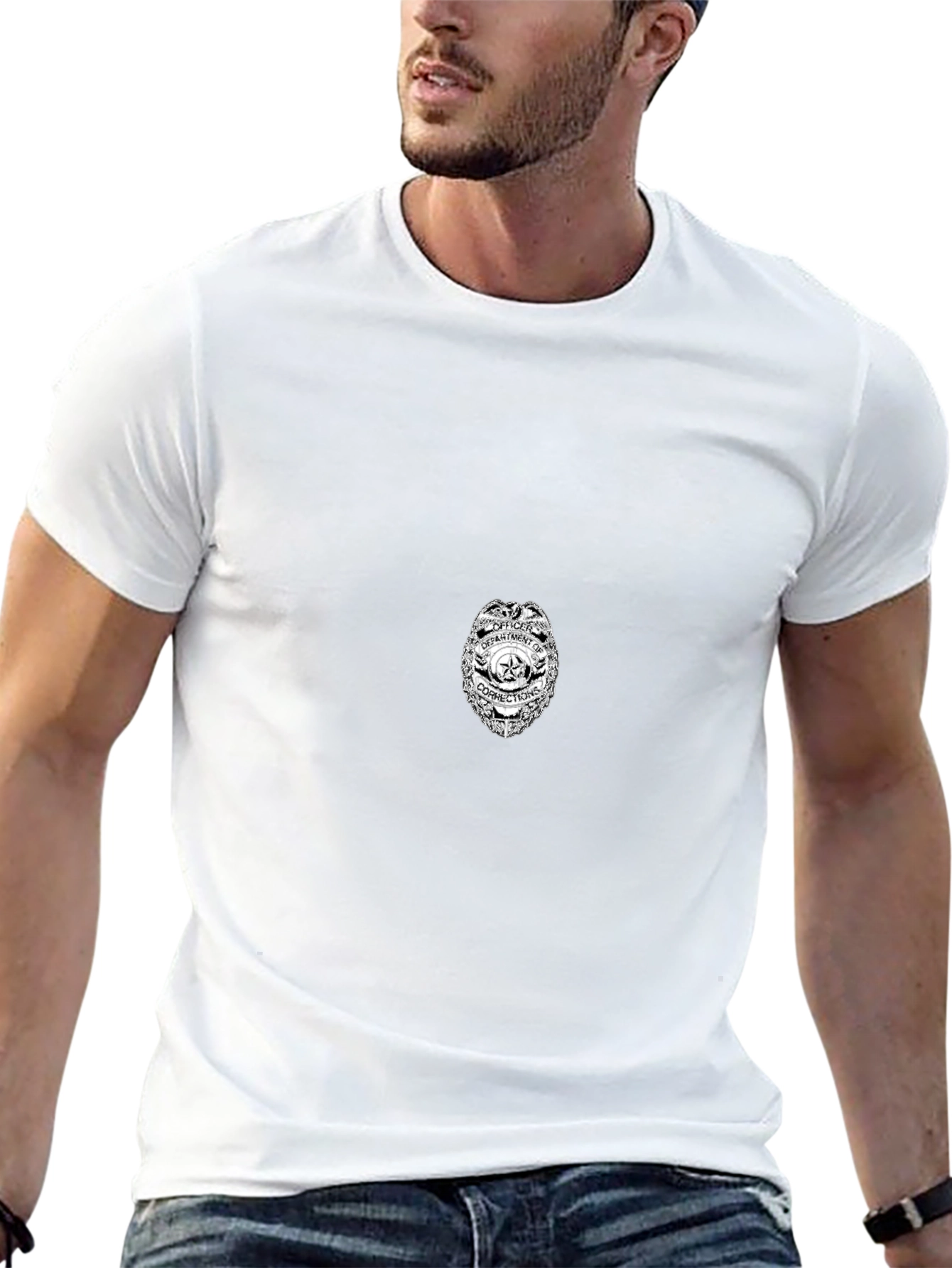 Officer Department of Corrections Badge T-Shirt
