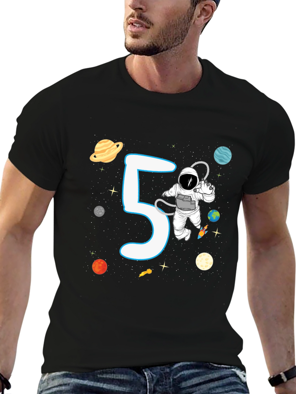 5th Birthday Astronaut T-Shirt