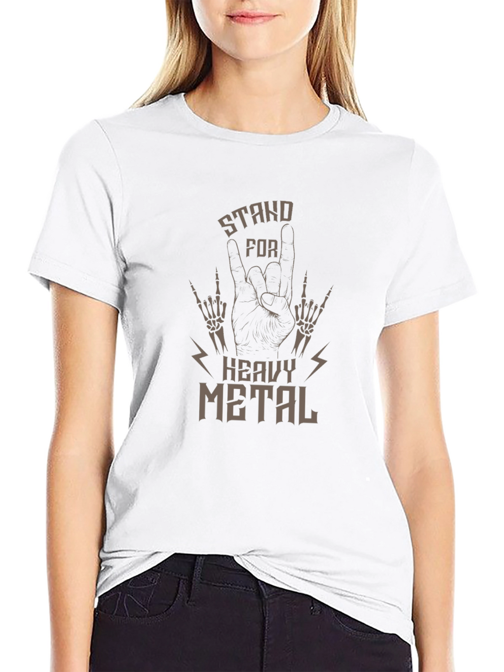 Stand For Heavy Metal Graphic T-Shirt