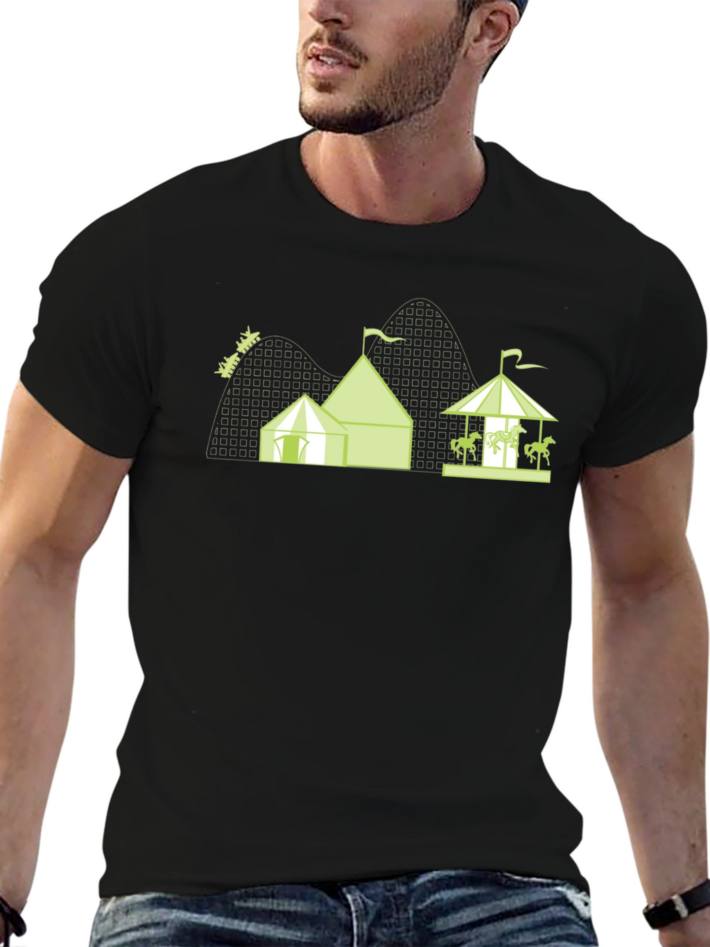 Amusement Park Graphic Tee - Fun & Stylish!