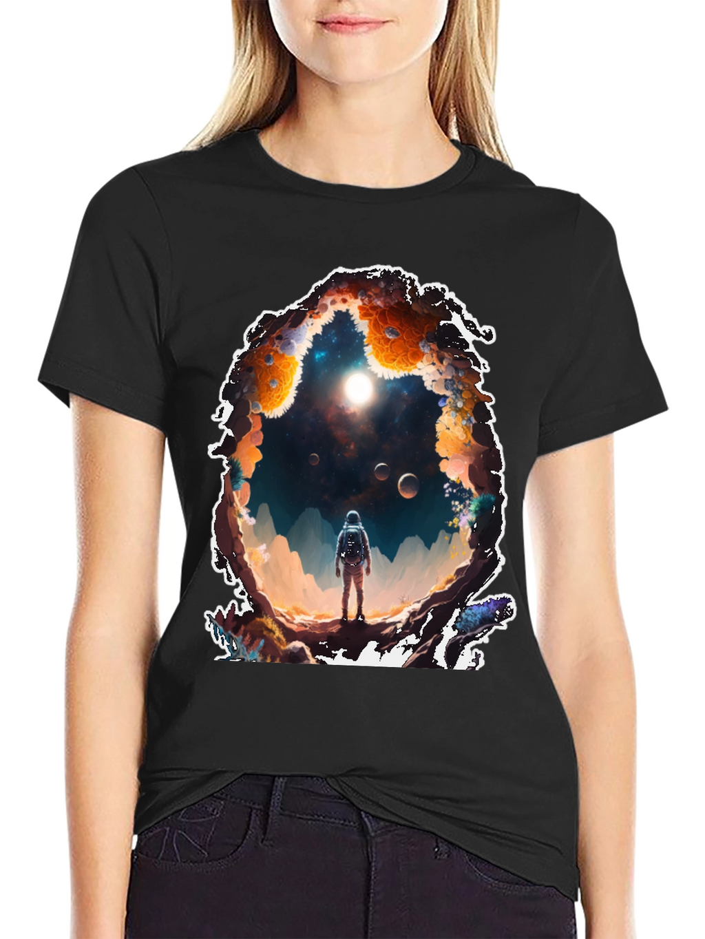 Astronaut Portal Graphic T-Shirt
