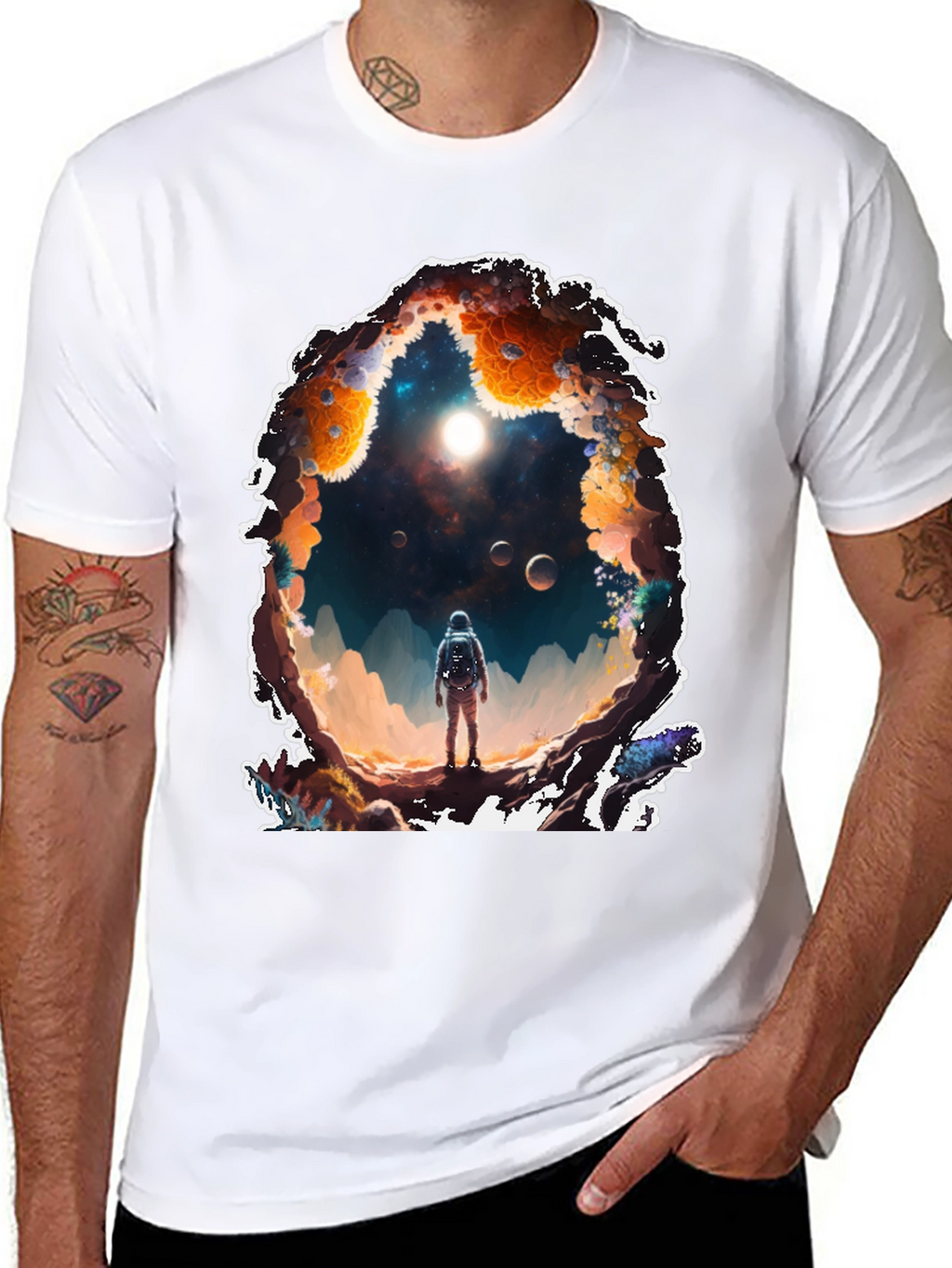Astronaut Portal Graphic T-Shirt