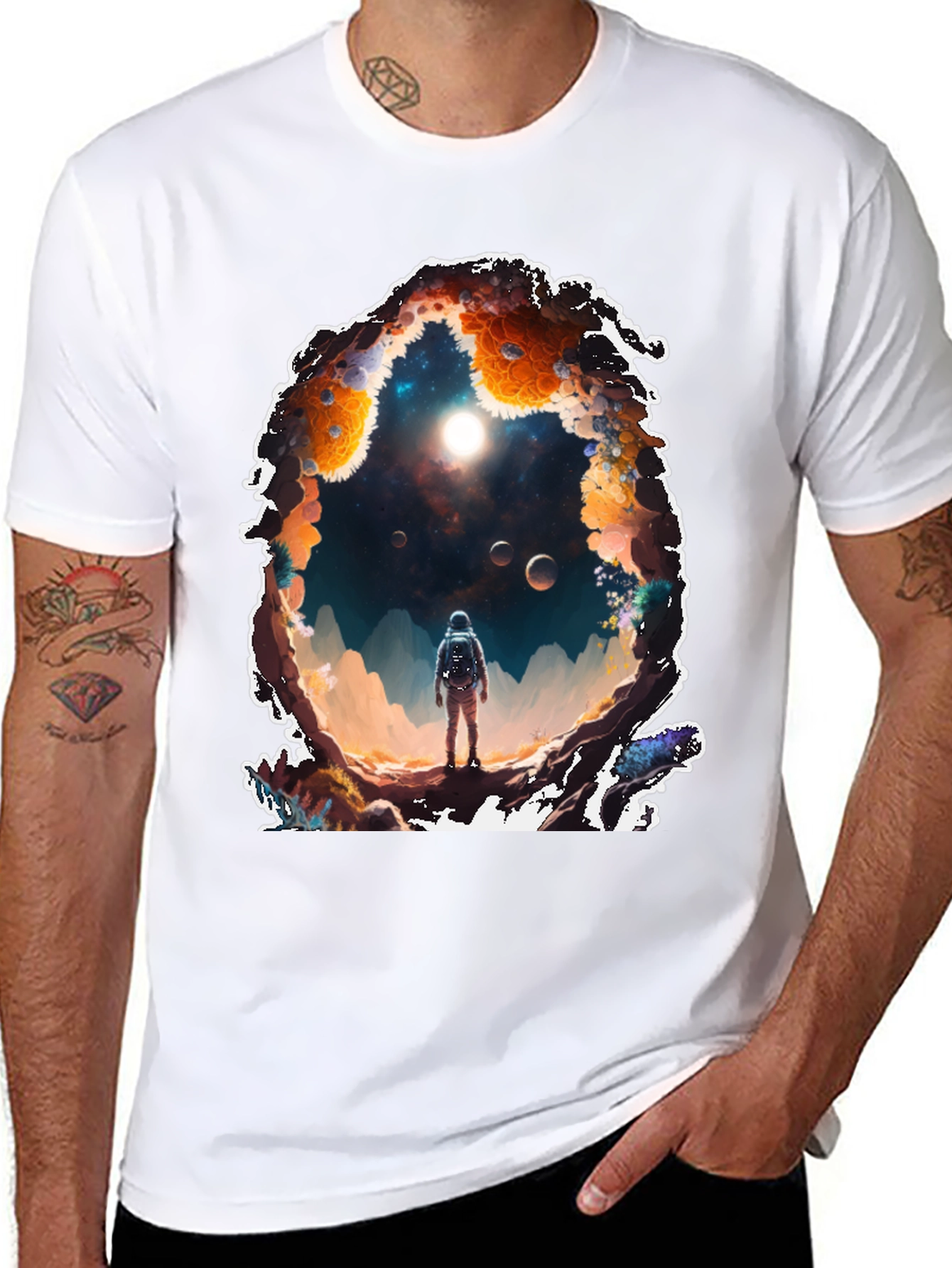 Astronaut Portal Graphic T-Shirt