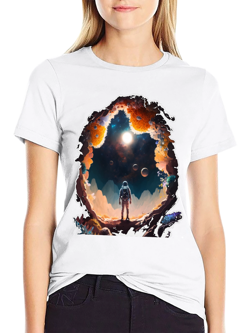 Astronaut Portal Graphic T-Shirt