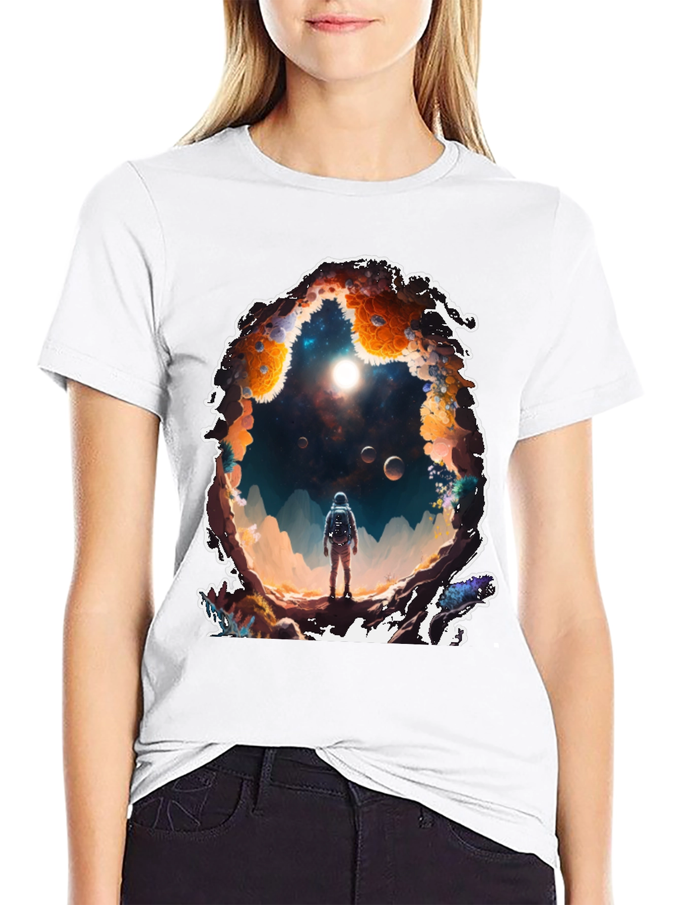 Astronaut Portal Graphic T-Shirt